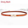 Leather Waist Belt For Women With Pearl Butterfly Decor Summer Casual Dress Accessory