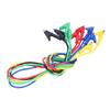 5PCS 1m Test Cable 5 Colors Jumper Wires Durable Alligator Clips  Electrical Testing