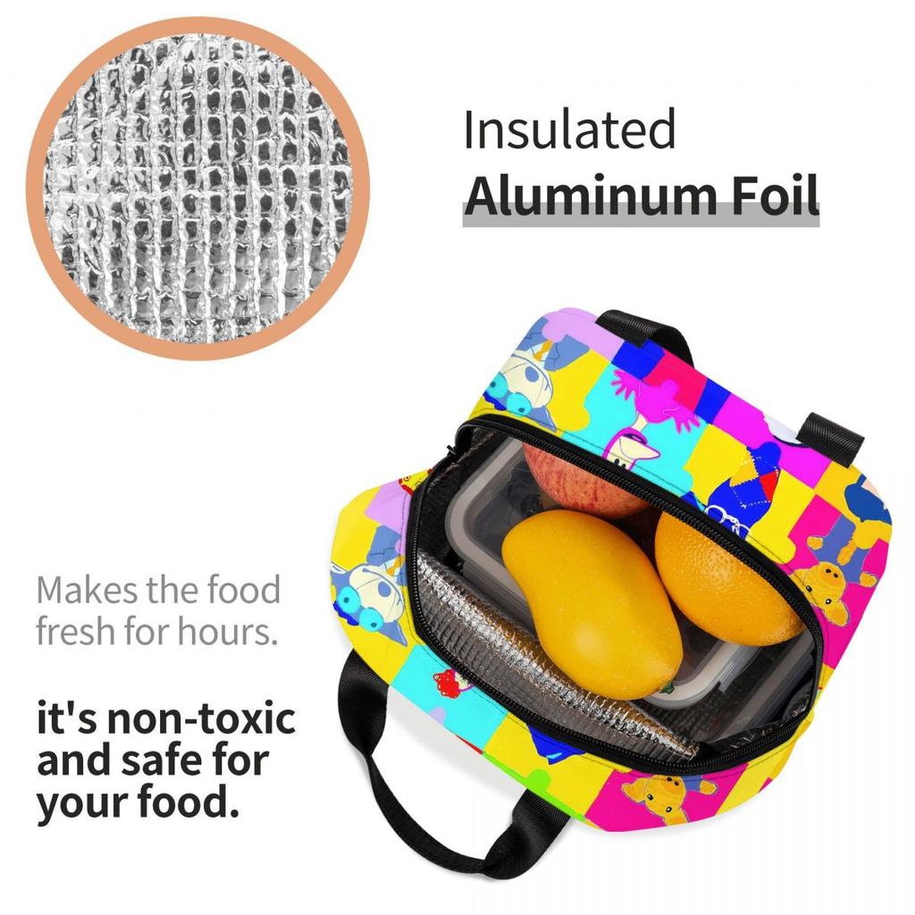 31 Minutos Comedy Insulated Lunch Bag Food Container Bags Portable Thermal Cooler Bento Box For Picnic