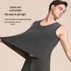 LANGSHA Herren Verdickte Thermofleece-Weste