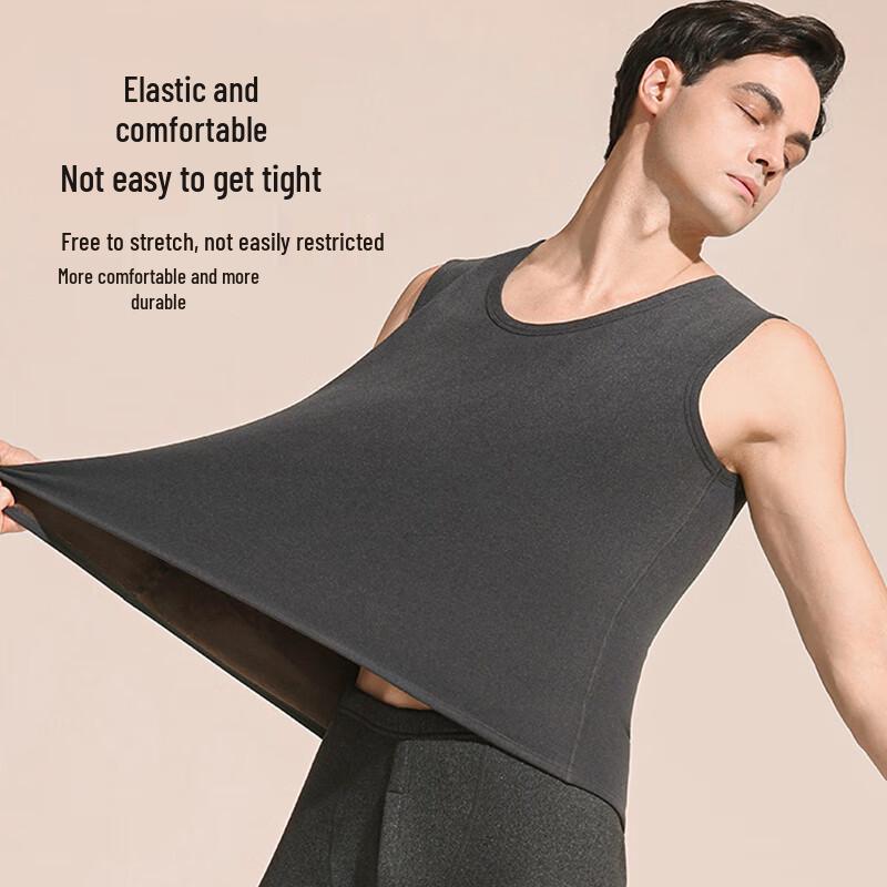 Langsha Men's Thickened Thermal Fleece Vest