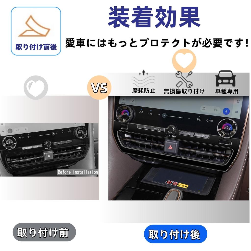 Glealcco Kompatibel mit Zubehör für die neue Alphard/Vellfire 40er Serie Mittelair