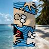 D-Dilbert Towel Quick Drying Beach Towels Are Suitable For Swimming Pools Camping Yoga And The Gym