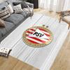 PSV Eindhoven Flannel Pattern Square Carpet,Area Rug,Carpet Rug for Living Room Bedroom Sofa Playroom Decor,Non-slip Floor Mat