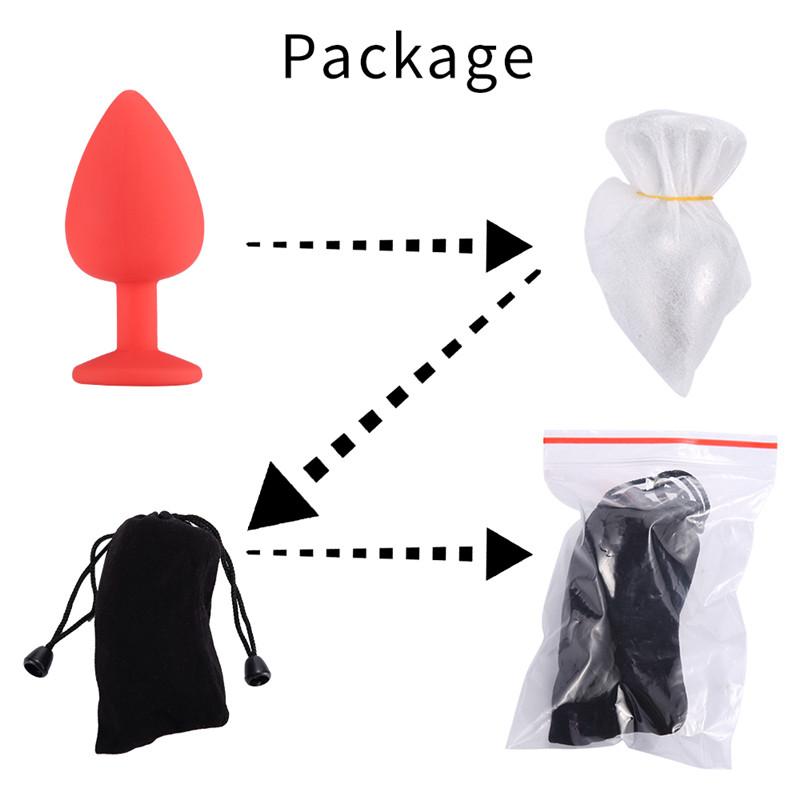 Silicone Butt Plug Anal Plug S M L Size for Beginner Adult Toys for Men Women Anal Trainer for Couples Gay