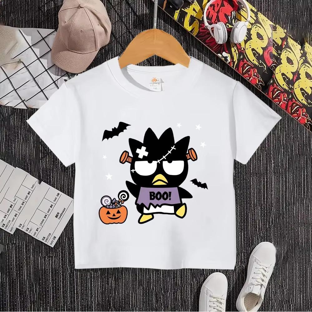Bad Badtz Maru Children T-shirt Boy Girl Kids Tee Shirts 100% Cotton Cartoon Anime Children's Clothes Top Summer Short Sleeve