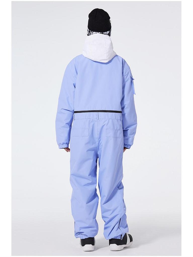 Unisex jednodílná lyžařská a snowboardová kombinéza: Volné, větruodolné, voděodolné a teplé pro zimní venkovní dobrodružství
