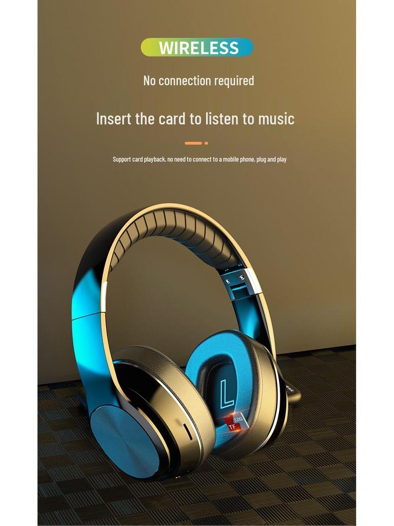 Foldable Head-mounted Wireless Bluetooth 5.0 Stereo Earphones VJ320