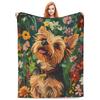 West Highland Terrier Terrier Fleece Blanket Cute Westies Dog Throw Blanket Super Soft Warm Flannel Blanket for Couch Bed Decor