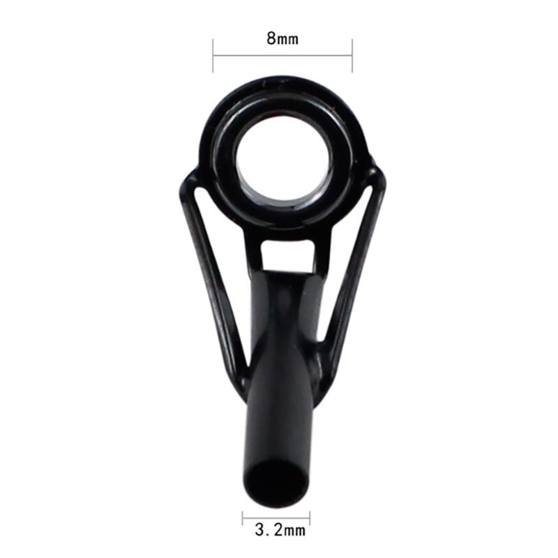 40Pcs Fishings Rod Tip Replacement Ceramic Rings Fishing Rod Tip Repair Rod Tip Accessories for Saltwater Freshwaters