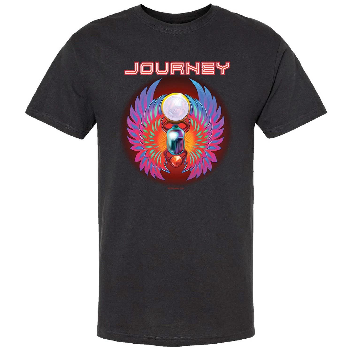 Men s Journey Scarab & Wings T-shirt Medium Black XXL
