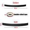 Car Trunk Rear Paint Protector Guard Plate Rubber Car Rear Bumper Trim Anti-Scratch Protection Sticker Strip Black Accessories
