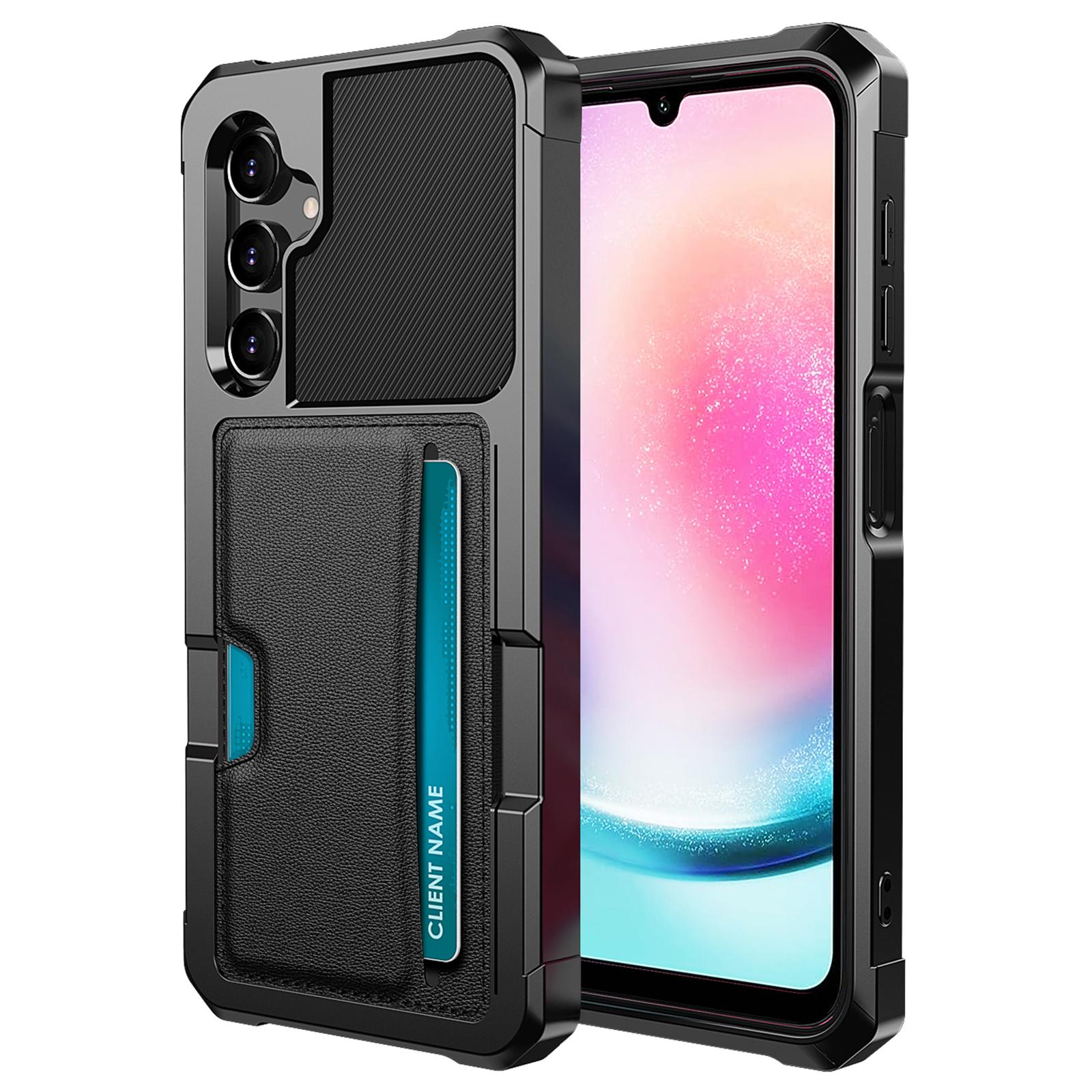 

ZM02 For Samsung Galaxy A25 5G (Global) (161.0 X 76.5 X 8.3mm) Case Card Slot Leather+TPU Defender Phone Cover A