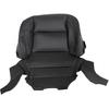 SecosAutoparts Driver Or Passenger Bottom Non-Perforated Leather Seat Cover Black Compatible With Chevy Silverado 1500 2500HD 3500HD Compatible With