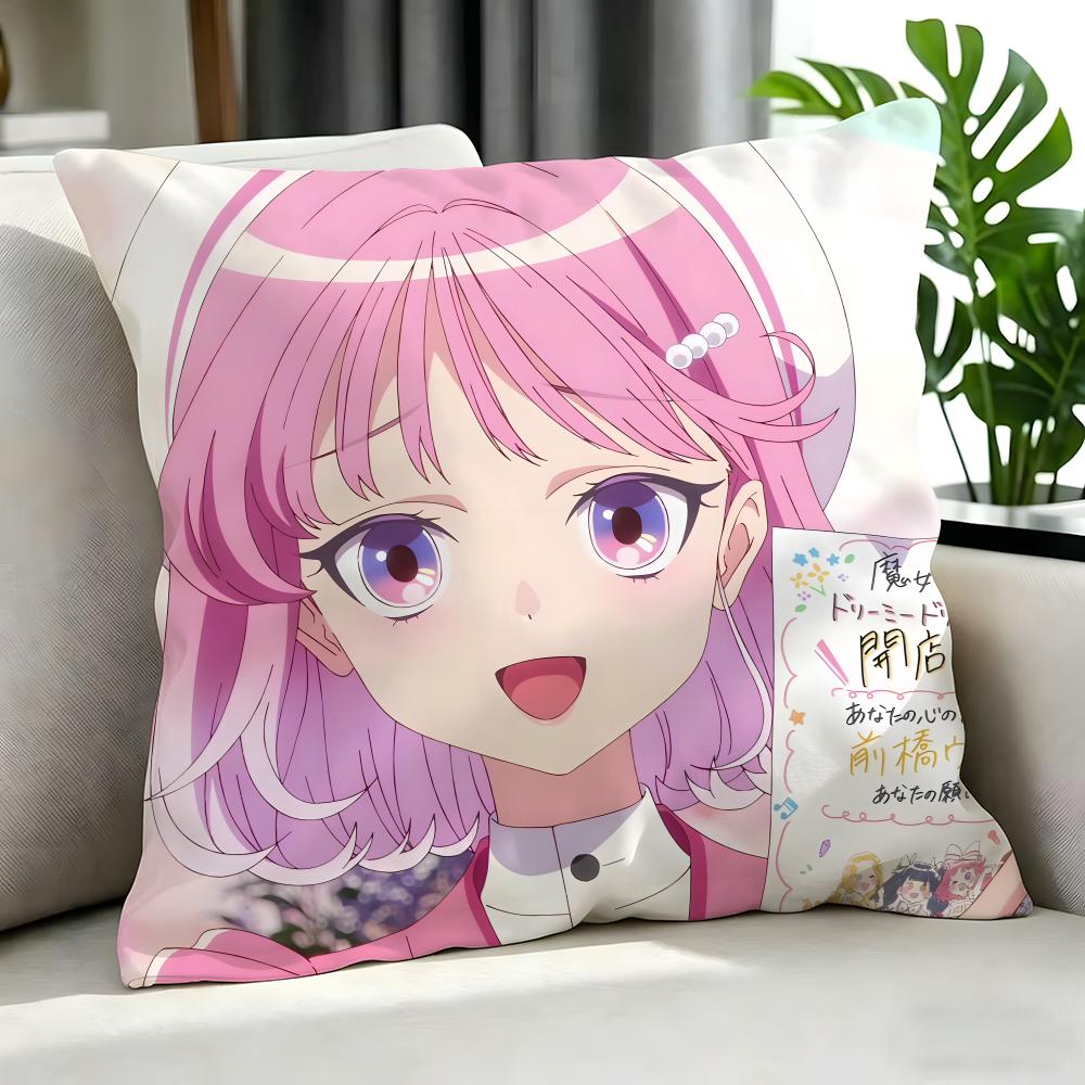 Anime Maebashi Witches Cushion Cover Cushion Cover Set 4Pcs 50X50 45X45 40X40 Pillowcase Decorative Sofa Home Decor