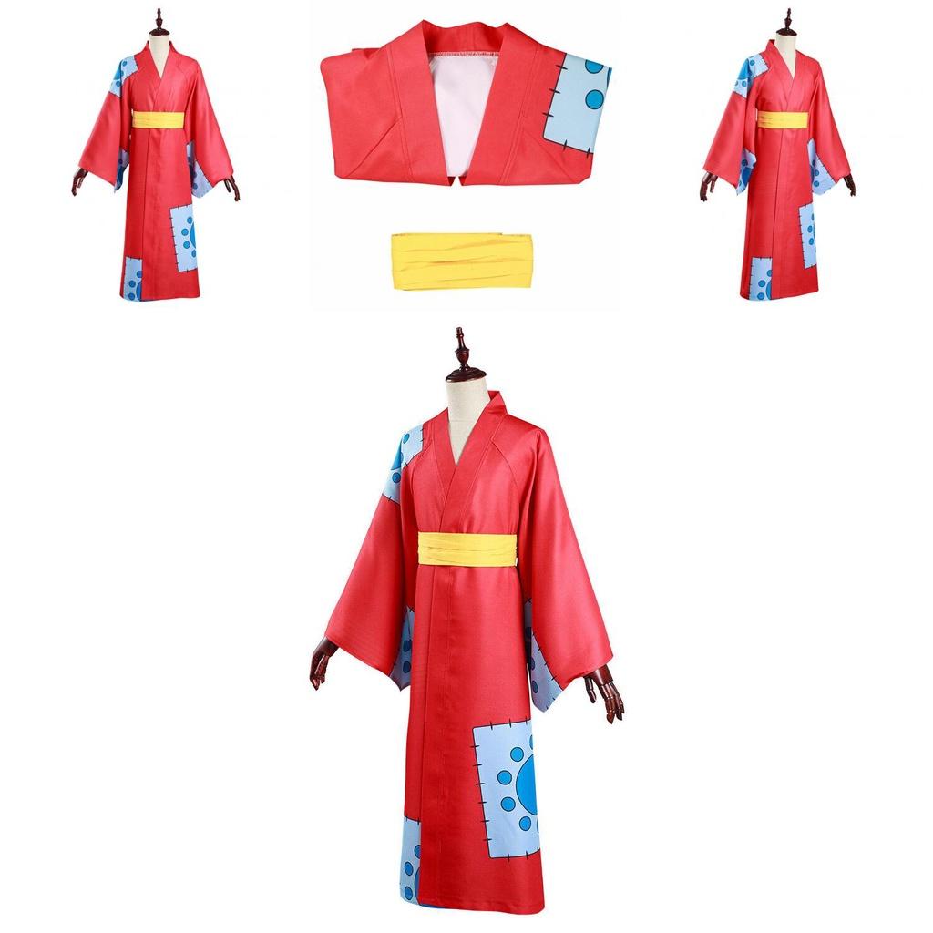 One Piece Wano Country Cosplay Costume For Monkey D Luffy Fans