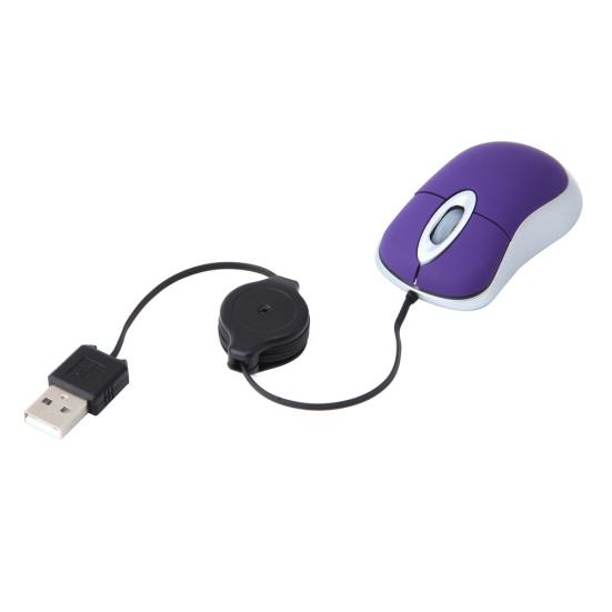 Universal Telescopic 3 Computer Laptop USB Keys 1600DPI Optical Mini Wired Mouse