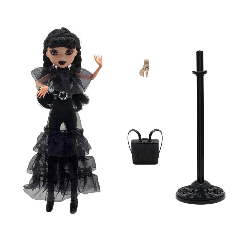 Figurină nouă Wednesday Addams Jucărie drăguță Păpușă Familia Addams Decorațiune cameră Colecție de farmece pentru copii Jucării hobby Cadou de ziua de naștere pentru copii