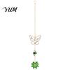 Elegant Indoor Hanging Decor Butterfly Faux Crystals Suncatcher with Hook, Sun Catcher for Windows, Sparkling Wind Glittering Window Chimes