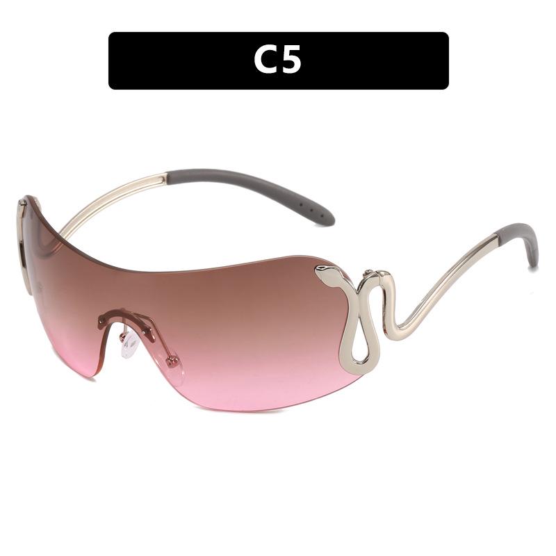 Cross-Border Spirit Snake Sunglasses 2023: Trendy Y2K Millennium European & American Style