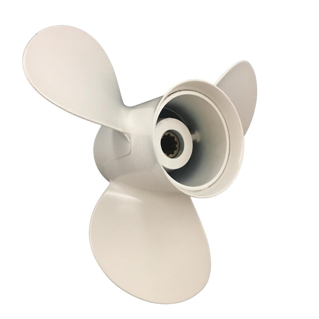 Boat Propeller 9 7/8x14 Fit for Yamaha Outboard 25HP-30HP 3 Blades Aluminum 10 Tooth OEM NO: 664-45952-00-EL 9.875x14