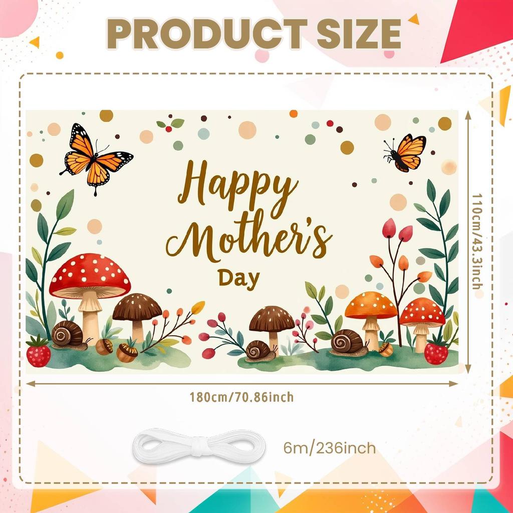 Happy Mother's Day Display Nature-inspired Happy Mom's Day Backdrop Mother's Day Celebration Background Woodland Theme