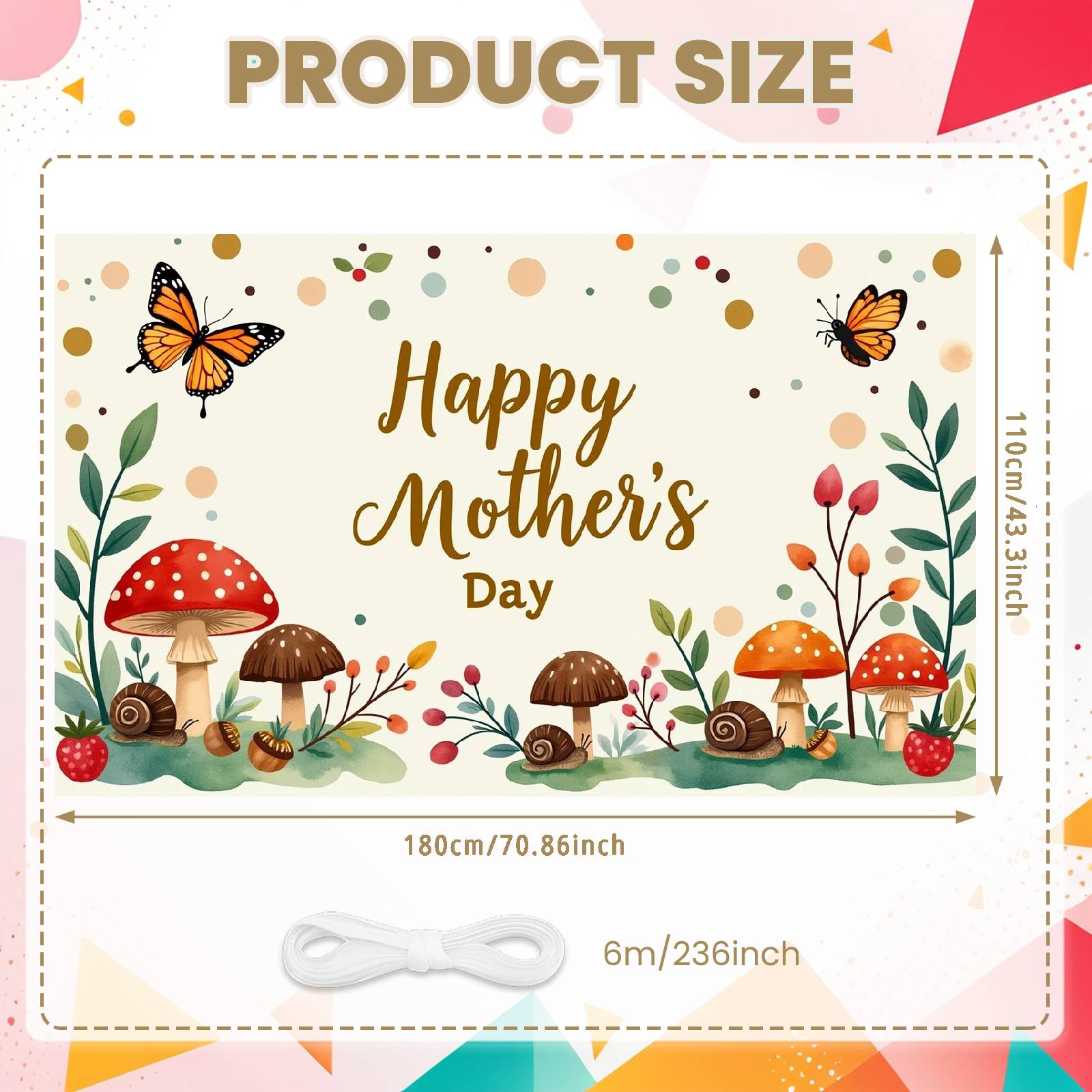 

Happy Mother s Day Display Nature-inspired Happy Mom s Day Backdrop Mother s Day Celebration Background Woodland Theme