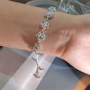 Fashion Bracelet Simple Zircon Flower Bracelet Minority Design Sweet Flower Alloy Jewelry.