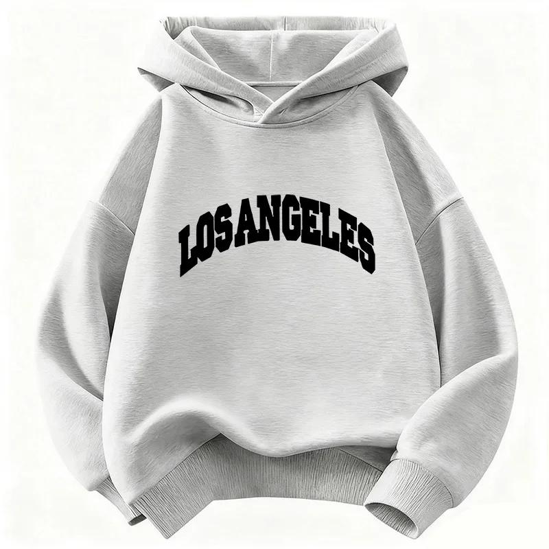 Lässiger Y2K Los Angeles Kapuzenpullover für Kinder – Trendige Kleidung für Jungen und Mädchen