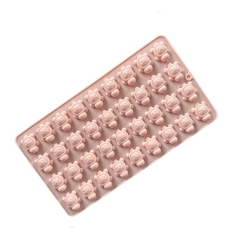 Mini silikonová forma želva na čokoládu, 36-dutinková forma na čokoládové bonbony mořská želva, želva, kostky ledu, mořské zvíře, pryskyřičná forma