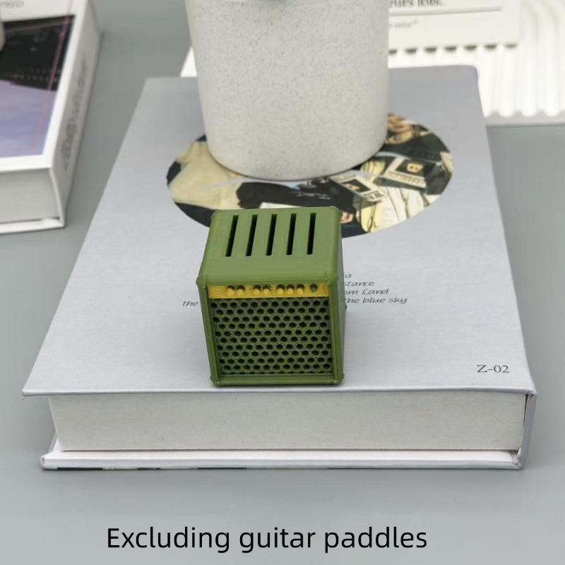 3D-gedruckter tragbarer Gitarrenplektrumhalter Wasserdichter staubdichter Gitarrenplektrum-Organizer Plektrum-Aufbewahrung und Vitrine Geschenke