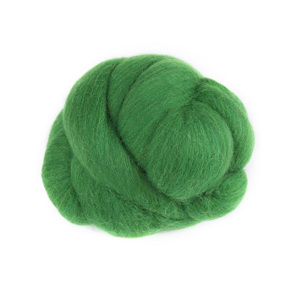 Felt Making 55g Colored Needle Felting Wool Soft Texture Blue Wool Roving Felting Wool DIY Craft