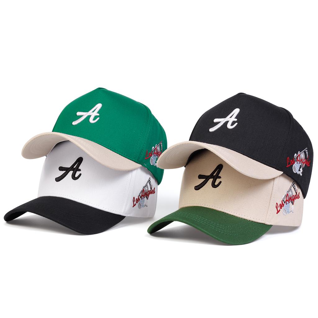 Unisex Personality A Letter Embroidery Baseball Caps Spring and Autumn Outdoor Adjustable Casual Hats Sunscreen Hat