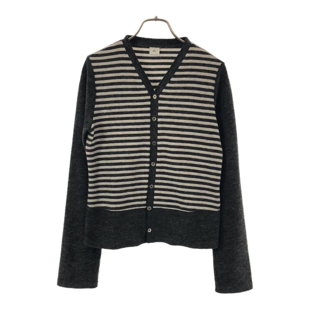 Sunaokuwahara IS Border Long Sleeve Knit Cardigan M Gray Women Used