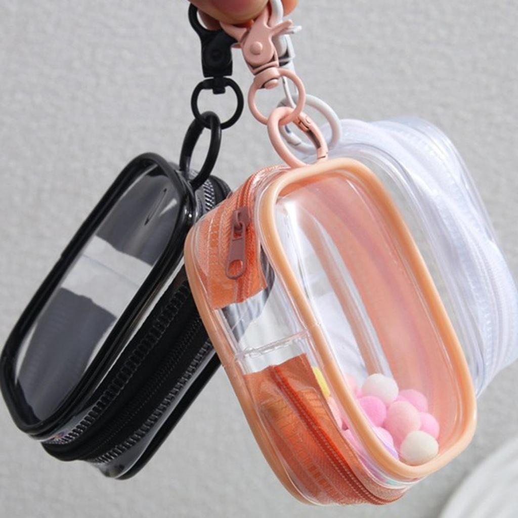 Color Clear Zipper Storage Bag Cartoon Doll Children Toy Box Organizer Earphones Chargers Pouch Gift Bags Dustproof Case