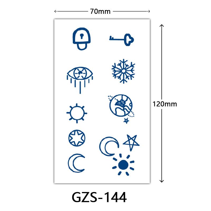 Herbal Juice Tattoo Sticker, Back Of Hand Juice Semi-Permanent Tattoo Sticker, Sweat-Proof Tattoo