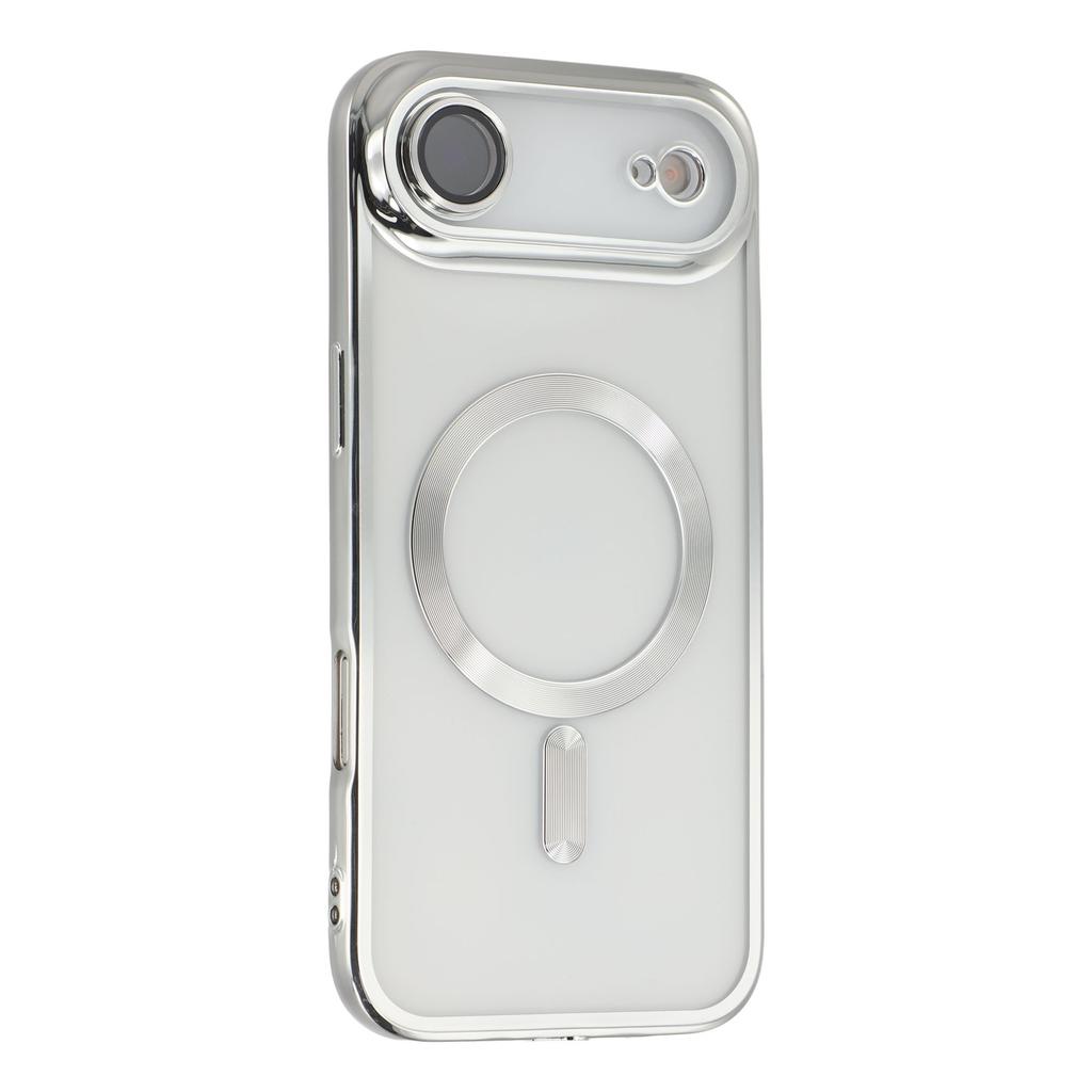 For iPhone 17 Air Magnetic Case CD Veins Glass Lens Guard TPU Phone Back Cover
