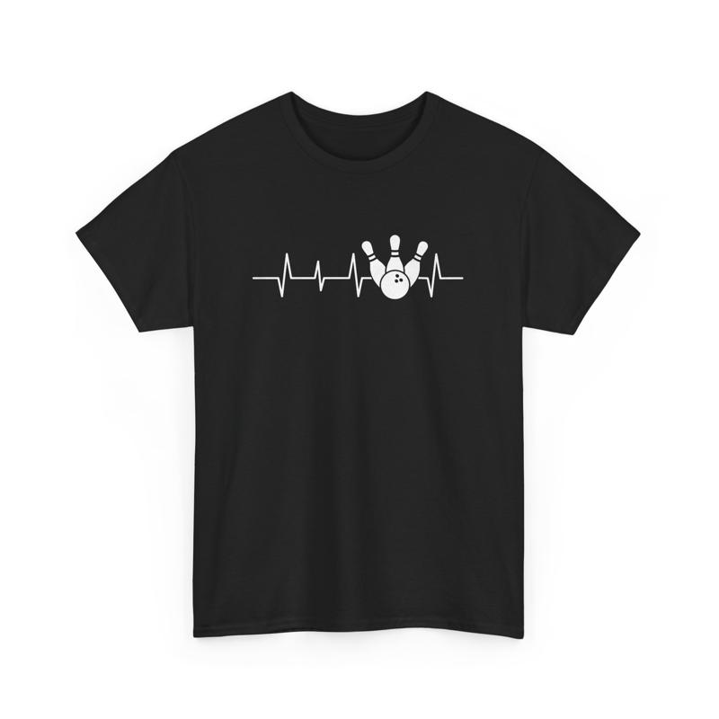 T-shirt dr?le de battement de coeur de Bowling, amoureux de Bowler uniques S
