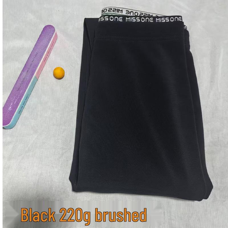 

2025 Оригинальные велюровые леггинсы с яичным протеином Fortune: Черный, с высокой талией, 500 г, Комфорт для осени/зимы One Size [155-170cm, 80-140kg]