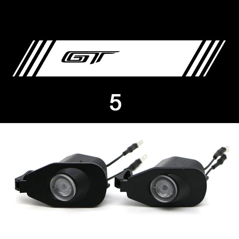 For Ford Mustang 2013-2022 Side Rearview Mirror Welcome Icon Lights HD LED Projector Ghost Shadow Lamp Modification Never Fade