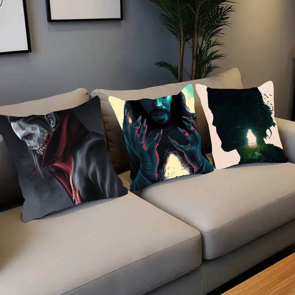 Morbius Movie Pillow Case Square Pillow Bedroom Sofa Leisure Comfort Cushion Home Decoration