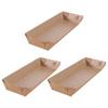 50 Stuks Kraftpapier Voedsel Serveerbakjes Bootjes Oliebestendig Gecoat Wegwerp Snackdozen voor Kermis Festivals Friet Kip
