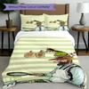 3pcs Duvet Cover Set (1*Duvet Cover + 2*Pillowcase, Without Core), Pettersson und Findus Print Bedding Set, Bedroom Decor, All‑Season, Birthday Gift