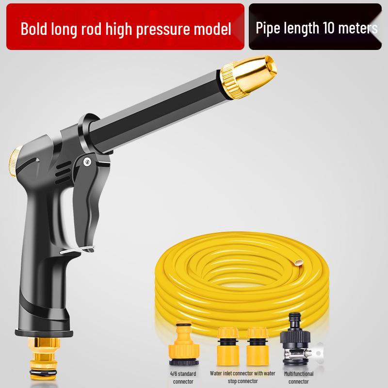 High-Pressure Car Wash Spray Gun: Powerful Nozzle for Tap Water, Ideal for Cars, Floors, and Gardens