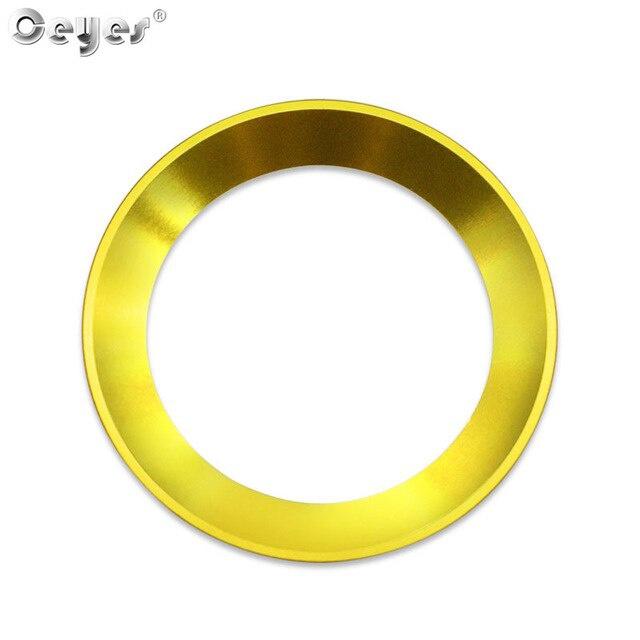

1 шт., чехол для рулевого колеса, кольцо с логотипом, эмблемы, аксессуары, чехол для Skoda Octavia A 7 A7 A5 2, быстрые декоративные чехлы золотой