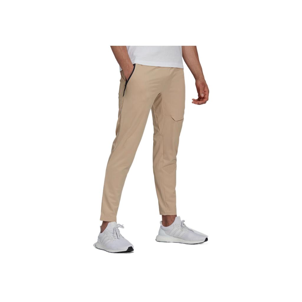adidas 4Cmte Slim-Fit Straight-Leg Sports Pants Men Bottoms Light-Brown HK4494