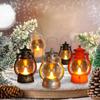 2pcs Hanging Candle Lantern, Retro Oil Lamp Battery Operated Lantern Light for Halloween Christmas Decor