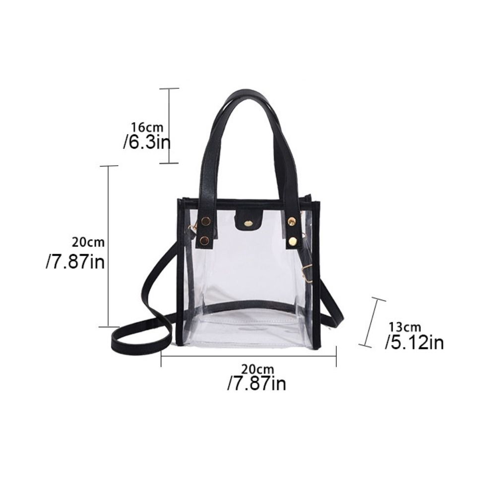 Storage Bag Women Handbag Summer Crossbody Bag PVC Transparent Bag The Water-Sprinkling Festival
