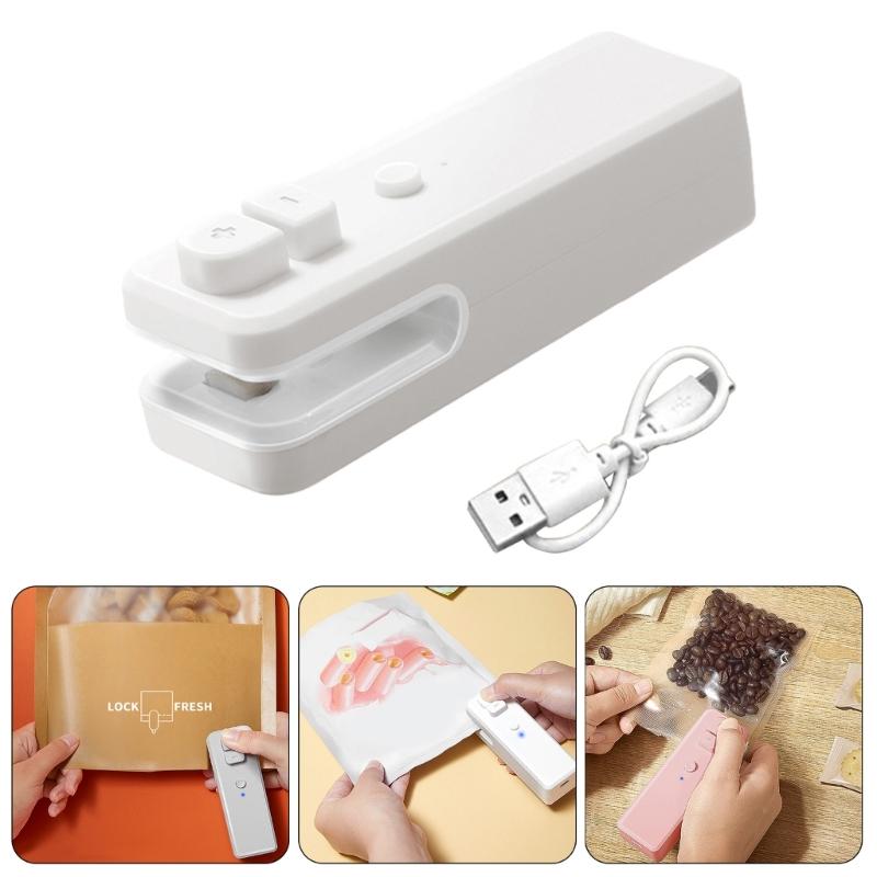 Portable USB Charged Bag Sealer Reliable Miniature Sealer USB Rechargeable Bag Sealer for Frequent Sealing Tasks