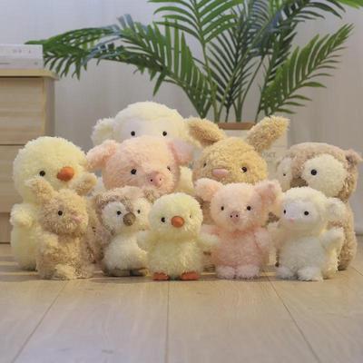 8-Inch Plush Cartoon Animal Dolls: Bear, Pig, and Fox - Perfect for Grabs, Gifts, or Wedding Tosses